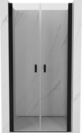 Mexen Mist drzwi prysznicowe uchylne 70 cm, transparent, czarne - 8A7-070-000-70-00