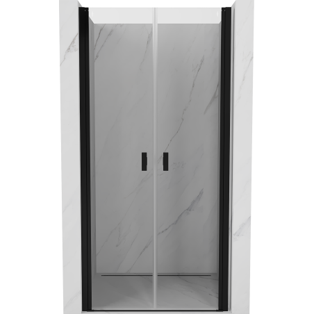 Mexen Mist drzwi prysznicowe uchylne 85 cm, transparent, czarne - 8A7-085-000-70-00