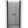 Mexen Mist drzwi prysznicowe uchylne 90 cm, transparent, czarne - 8A7-090-000-70-00