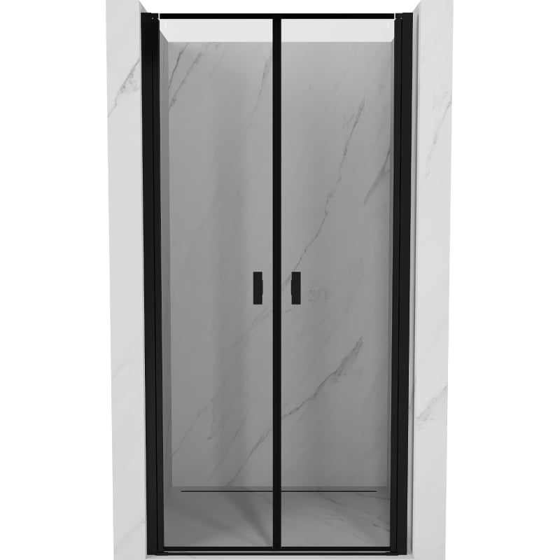 Mexen Mist drzwi prysznicowe uchylne 80 cm, czarna ramka, czarne - 8A7-080-000-70-70