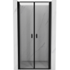 Mexen Mist drzwi prysznicowe uchylne 85 cm, czarna ramka, czarne - 8A7-085-000-70-70
