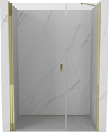 Mexen Mist-B drzwi prysznicowe uchylne 120 cm, transparent, złote - 8A2-120-001-50-00