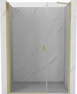 Mexen Mist-B drzwi prysznicowe uchylne 115 cm, transparent, złote szczotkowane - 8A2-115-001-55-00