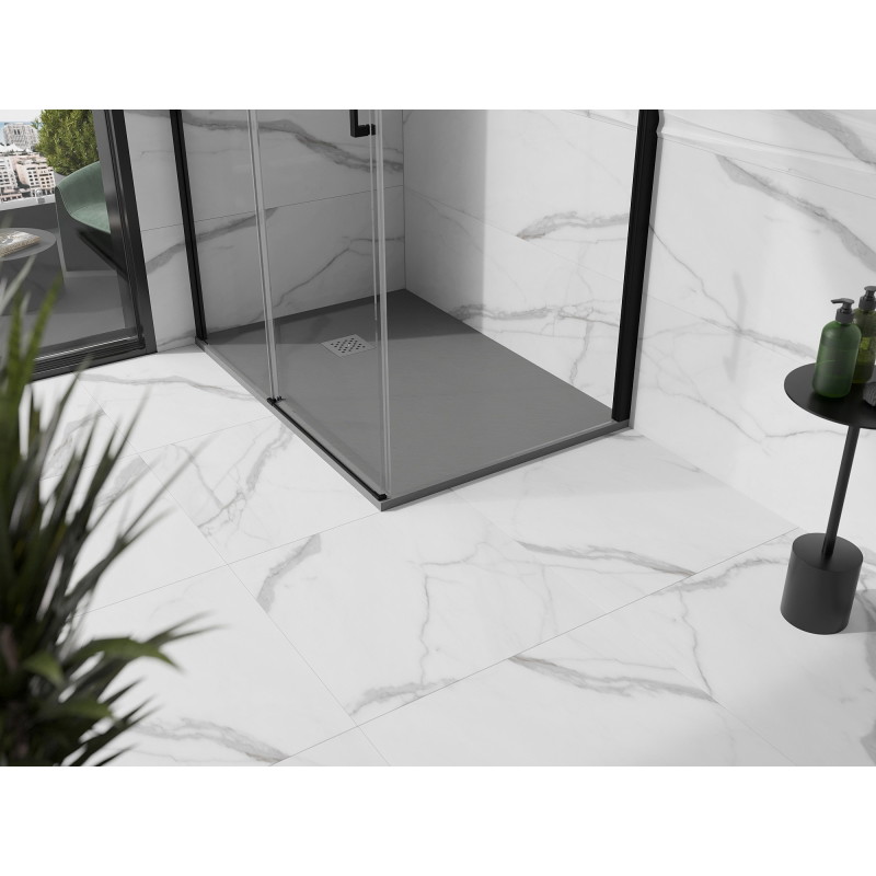 Mexen Stone+ brodzik kompozytowy prostokątny 120 x 90 cm, szary-beton - 44619012