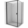 Mexen Mist-B  kabina prysznicowa uchylna lewa 90 x 95 cm, czarna ramka, czarna - 8A2T-090-095-70-70-L