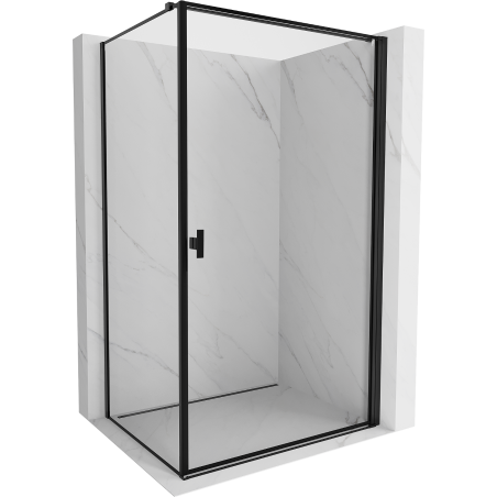 Mexen Mist-B  kabina prysznicowa uchylna prawa 90 x 95 cm, czarna ramka, czarna - 8A2T-090-095-70-70-P