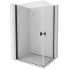 Mexen Mist-B Duo kabina prysznicowa uchylna 100 x 75 cm, transparent, czarna - 8A2-100-075-70-00