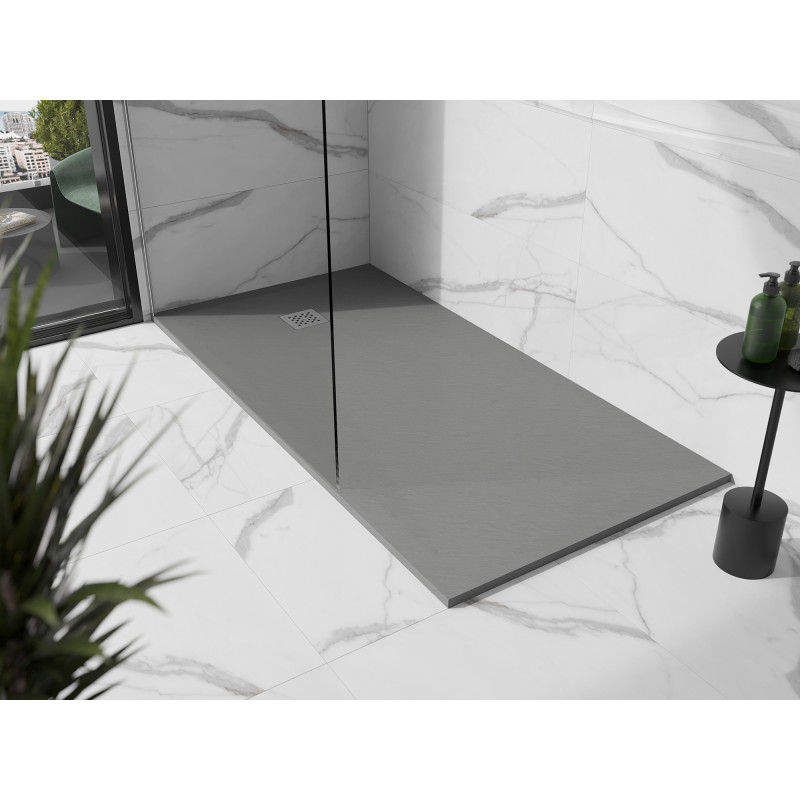 Mexen Stone+ brodzik kompozytowy prostokątny 200 x 100 cm, szary-beton - 44611020