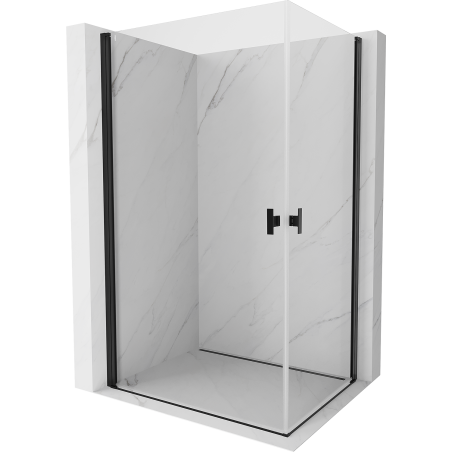 Mexen Mist-B Duo kabina prysznicowa uchylna 95 x 85 cm, transparent, czarna - 8A2-095-085-70-00