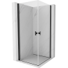 Mexen Mist-B Duo kabina prysznicowa uchylna 90 x 90 cm, transparent, czarna - 8A2-090-090-70-00