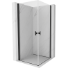 Mexen Mist-B Duo kabina prysznicowa uchylna 95 x 95 cm, transparent, czarna - 8A2-095-095-70-00