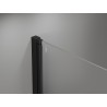 Mexen Mist-B Duo kabina prysznicowa uchylna 70 x 80 cm, czarna ramka, czarna - 8A2-070L-080P-70-70