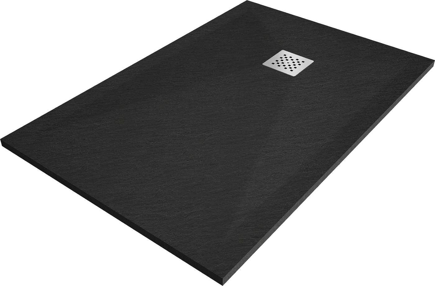 Mexen Stone+ brodzik kompozytowy prostokątny 80 x 70 cm, czarny - 44707080