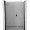 Mexen Mist-B drzwi prysznicowe uchylne 105 cm, transparent, czarne - 8A2-105-001-70-00