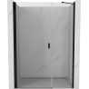 Mexen Mist-B drzwi prysznicowe uchylne 120 cm, transparent, czarne - 8A2-120-001-70-00