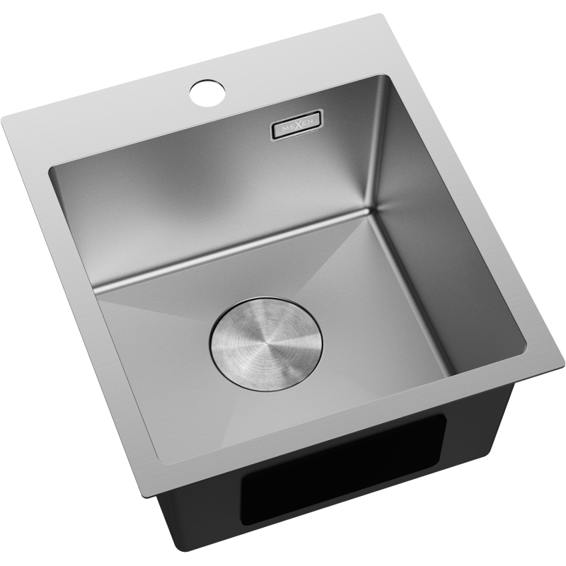 Mexen Solix zlewozmywak stalowy 1-komorowy 400 x 450 mm, inox - 6401401000-01