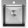 Mexen Solix zlewozmywak stalowy 1-komorowy 400 x 450 mm, inox - 6401401000-01