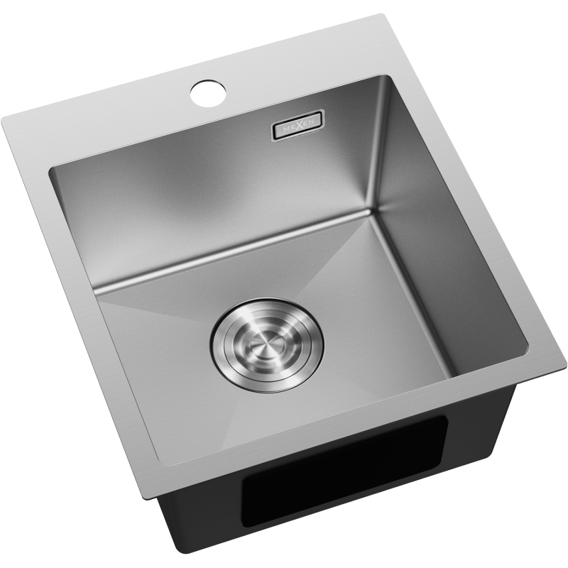 Mexen Solix zlewozmywak stalowy 1-komorowy 400 x 450 mm, inox - 6401401000-01
