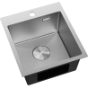 Mexen Solix zlewozmywak stalowy 1-komorowy 400 x 450 mm, inox HC - 6401401000-01HC