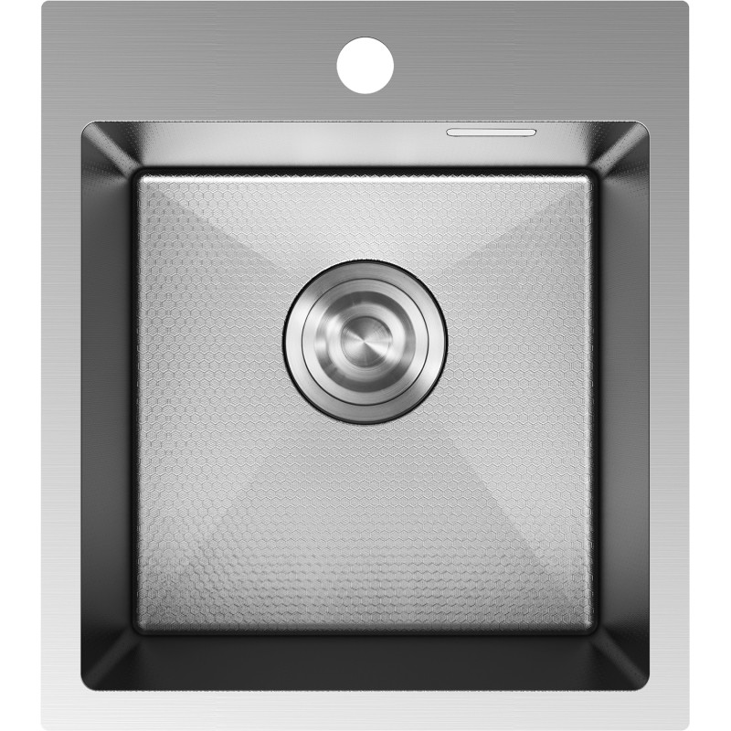 Mexen Solix zlewozmywak stalowy 1-komorowy 400 x 450 mm, inox HC - 6401401000-01HC
