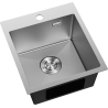 Mexen Solix zlewozmywak stalowy 1-komorowy 400 x 450 mm, inox HC - 6401401000-01HC