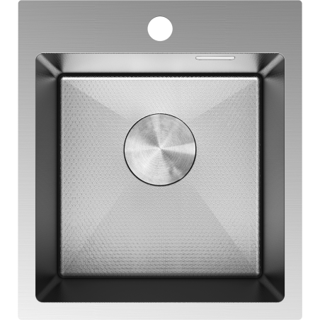 Mexen Solix zlewozmywak stalowy 1-komorowy 400 x 450 mm, inox HC - 6401401000-01HC