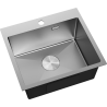 Mexen Solix zlewozmywak stalowy 1-komorowy 500 x 450 mm, inox - 6402501000-01