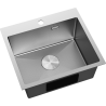 Mexen Solix zlewozmywak stalowy 1-komorowy 500 x 450 mm, inox HC - 6402501000-01HC