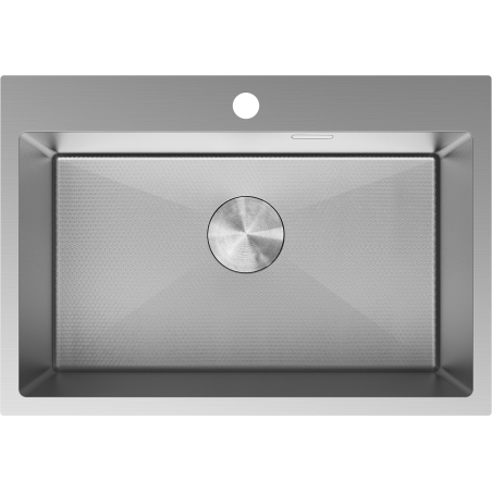 Mexen Solix zlewozmywak stalowy 1-komorowy 650 x 450 mm, inox HC - 6403651000-01HC