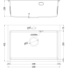 Mexen Solix zlewozmywak stalowy 1-komorowy 650 x 450 mm, miedź HC - 6403651000-65HC