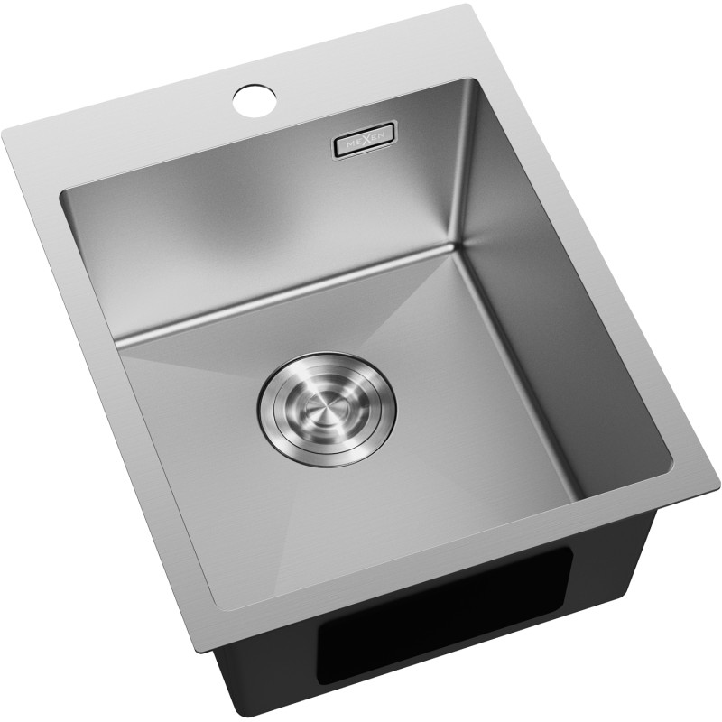 Mexen Solix zlewozmywak stalowy 1-komorowy 400 x 500 mm, inox - 6406401000-01