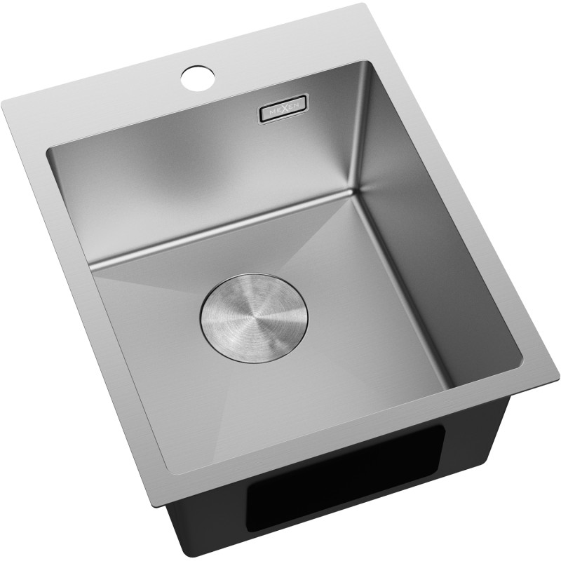 Mexen Solix zlewozmywak stalowy 1-komorowy 400 x 500 mm, inox - 6406401000-01