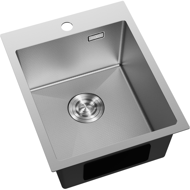 Mexen Solix zlewozmywak stalowy 1-komorowy 400 x 500 mm, inox HC - 6406401000-01HC