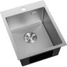 Mexen Solix zlewozmywak stalowy 1-komorowy 400 x 500 mm, inox HC - 6406401000-01HC
