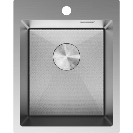 Mexen Solix zlewozmywak stalowy 1-komorowy 400 x 500 mm, inox HC - 6406401000-01HC
