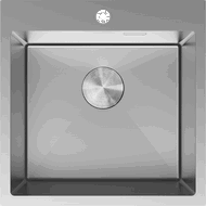 Mexen Solix zlewozmywak stalowy 1-komorowy 500 x 500 mm, inox - 6407501000-01