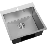Mexen Solix zlewozmywak stalowy 1-komorowy 500 x 500 mm, inox HC - 6407501000-01HC