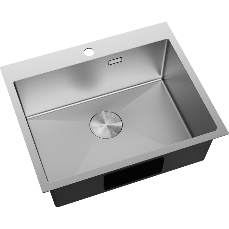 Mexen Solix zlewozmywak stalowy 1-komorowy 600 x 500 mm, inox - 6408601000-01