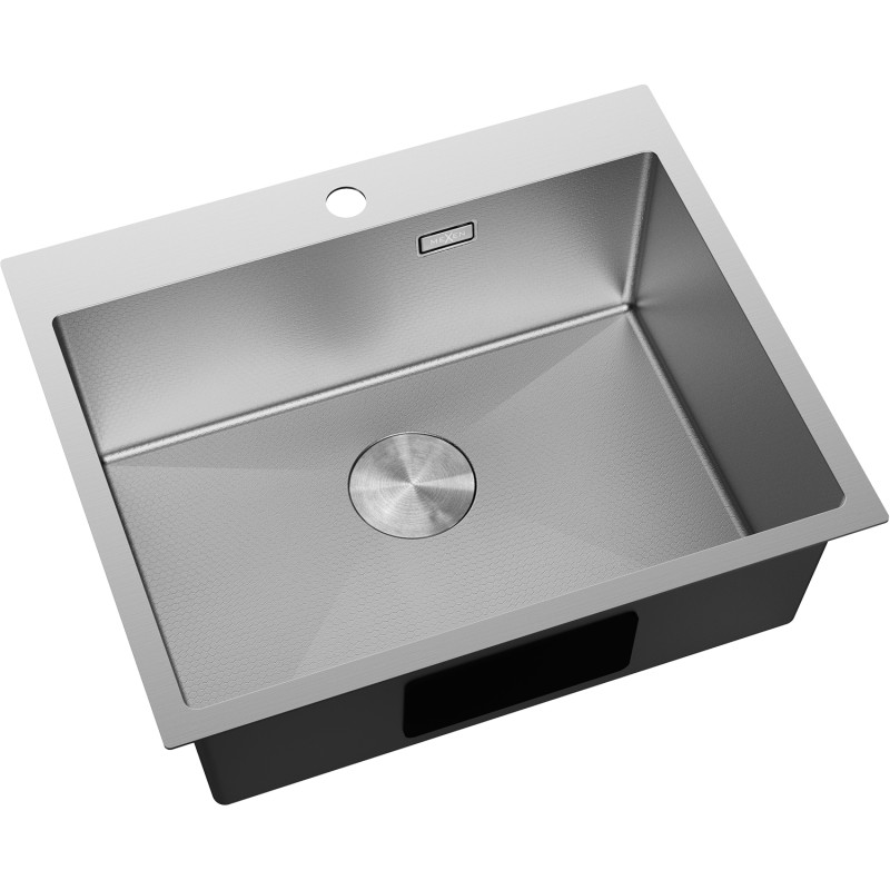 Mexen Solix zlewozmywak stalowy 1-komorowy 600 x 500 mm, inox HC - 6408601000-01HC