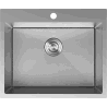 Mexen Solix zlewozmywak stalowy 1-komorowy 600 x 500 mm, inox HC - 6408601000-01HC