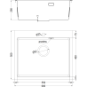 Mexen Solix zlewozmywak stalowy 1-komorowy 600 x 500 mm, miedź HC - 6408601000-65HC