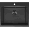 Mexen Solix zlewozmywak stalowy 1-komorowy 600 x 500 mm, czarny HC - 6408601000-70HC