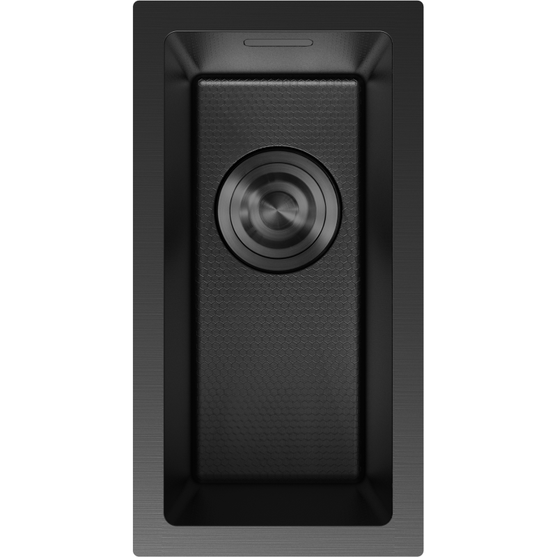 Mexen Trixo zlewozmywak stalowy 1-komorowy 230 x 440 mm, czarny HC - 6411221000-70HC