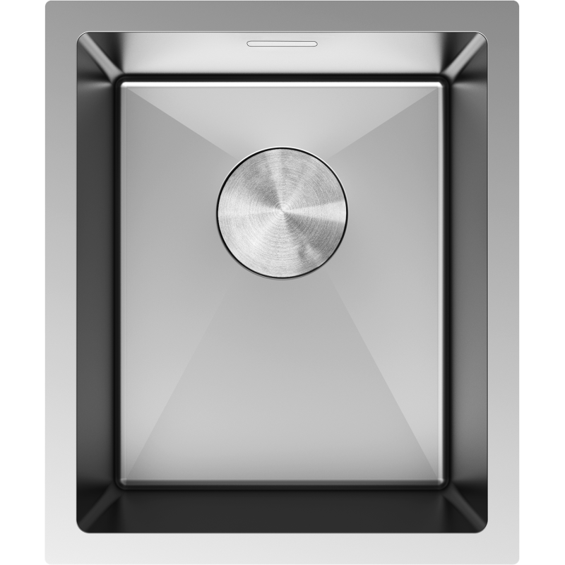 Mexen Trixo zlewozmywak stalowy 1-komorowy 370 x 440 mm, inox - 6412371000-01
