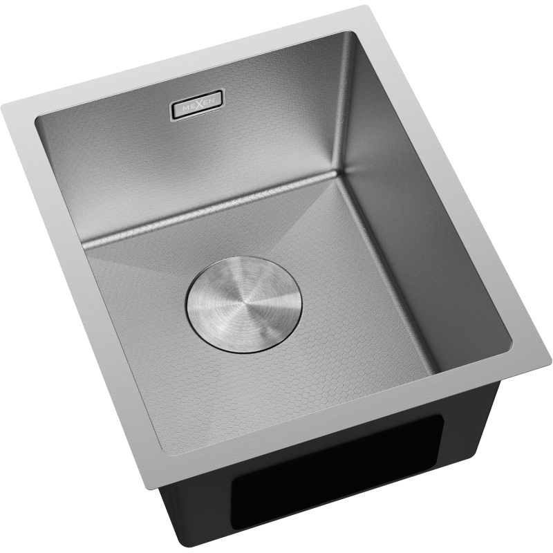 Mexen Trixo zlewozmywak stalowy 1-komorowy 370 x 440 mm, inox HC - 6412371000-01HC