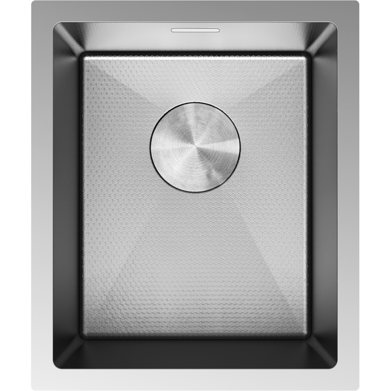 Mexen Trixo zlewozmywak stalowy 1-komorowy 370 x 440 mm, inox HC - 6412371000-01HC