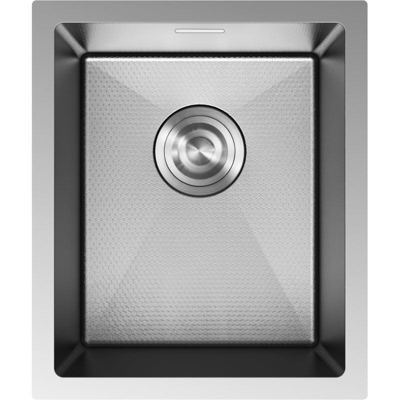 Mexen Trixo zlewozmywak stalowy 1-komorowy 370 x 440 mm, inox HC - 6412371000-01HC