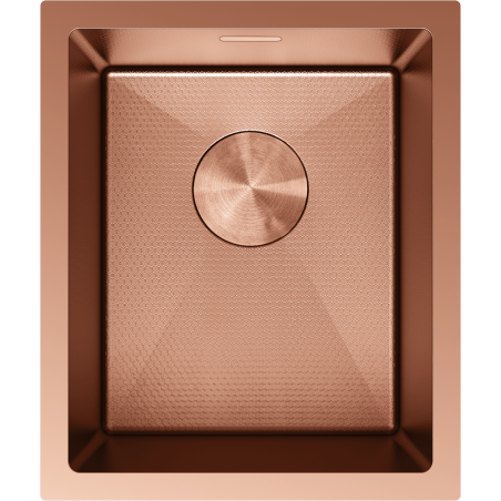 Mexen Trixo zlewozmywak stalowy 1-komorowy 370 x 440 mm, miedź HC - 6412371000-65HC