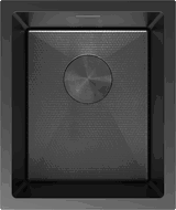 Mexen Trixo zlewozmywak stalowy 1-komorowy 370 x 440 mm, czarny HC - 6412371000-70HC