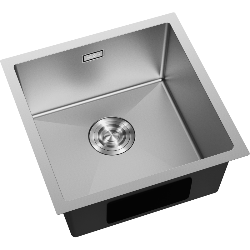 Mexen Trixo zlewozmywak stalowy 1-komorowy 440 x 440 mm, inox - 6413441000-01
